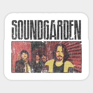 Soundgarden 90s Vintage Crack Sticker
